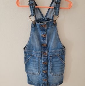 Denim overall dress